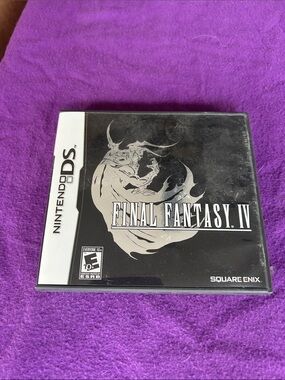 Final Fantasy IV Nintendo DS Game - Black & Silver Cover